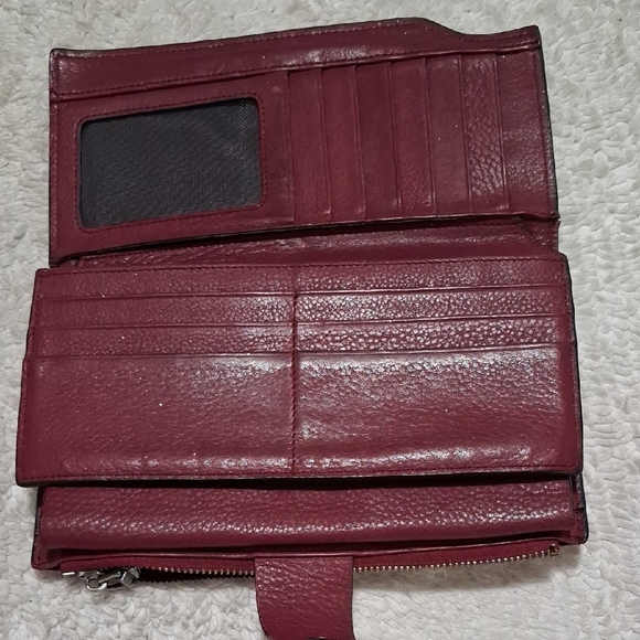 Burgundy Leather Wallet - Picture 3 of 8